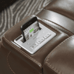 The Man-Den Triple Power Reclining Sofa By Ashley Wireless Charging product image