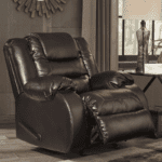 Vacherie Rocker Recliner in Chocolate by Ashley in room open product image