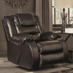 Vacherie Rocker Recliner in Chocolate by Ashley in room closed product image