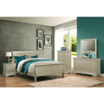 Louis Philip in Champaign Queen Bedroom Set By Crown Mark