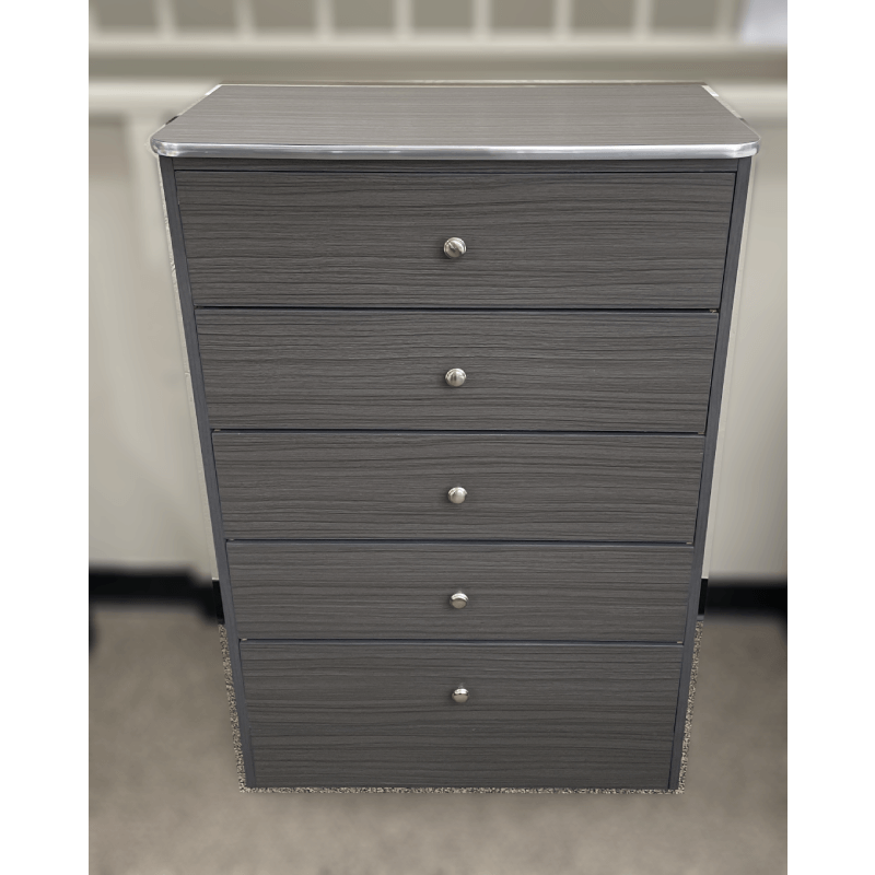 5 Drawer Grey Chest By Asia Direct top view product image