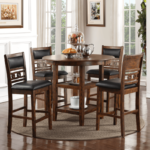Gia Pub Height 5 Piece Set in Brown By New Classic Furniture product image