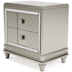 Chevanna nightstand with outlets By Ashley no background product image