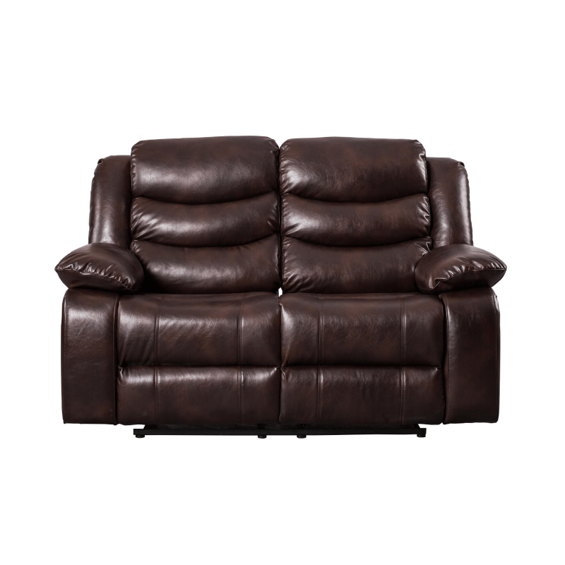 Brown Breathable Faux Leather Loveseat By Milton Green Stars product image