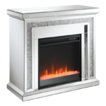 Mirrored Electric Fireplace no background By Coaster product image