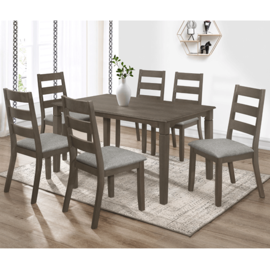 Corona in Grey 7 Piece Dining Set By Casa Blanca Furniture product image