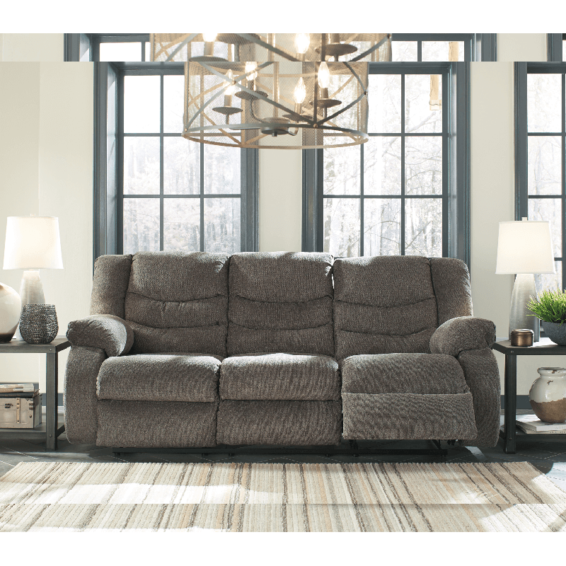Tulen Reclining Sofa in Grey By Ashley
