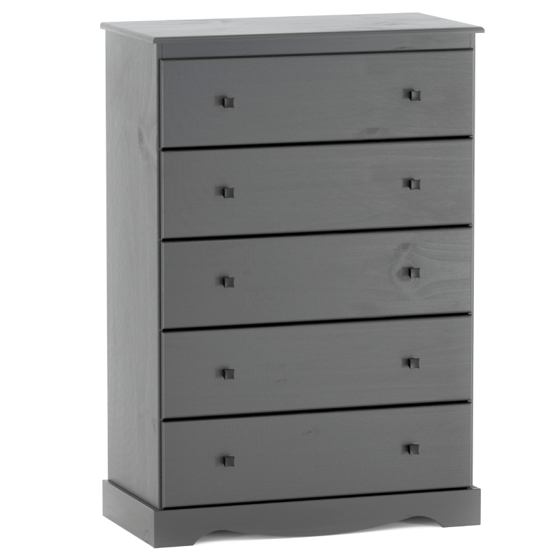 5 Drawer Chest in Grey By Casa Blanca