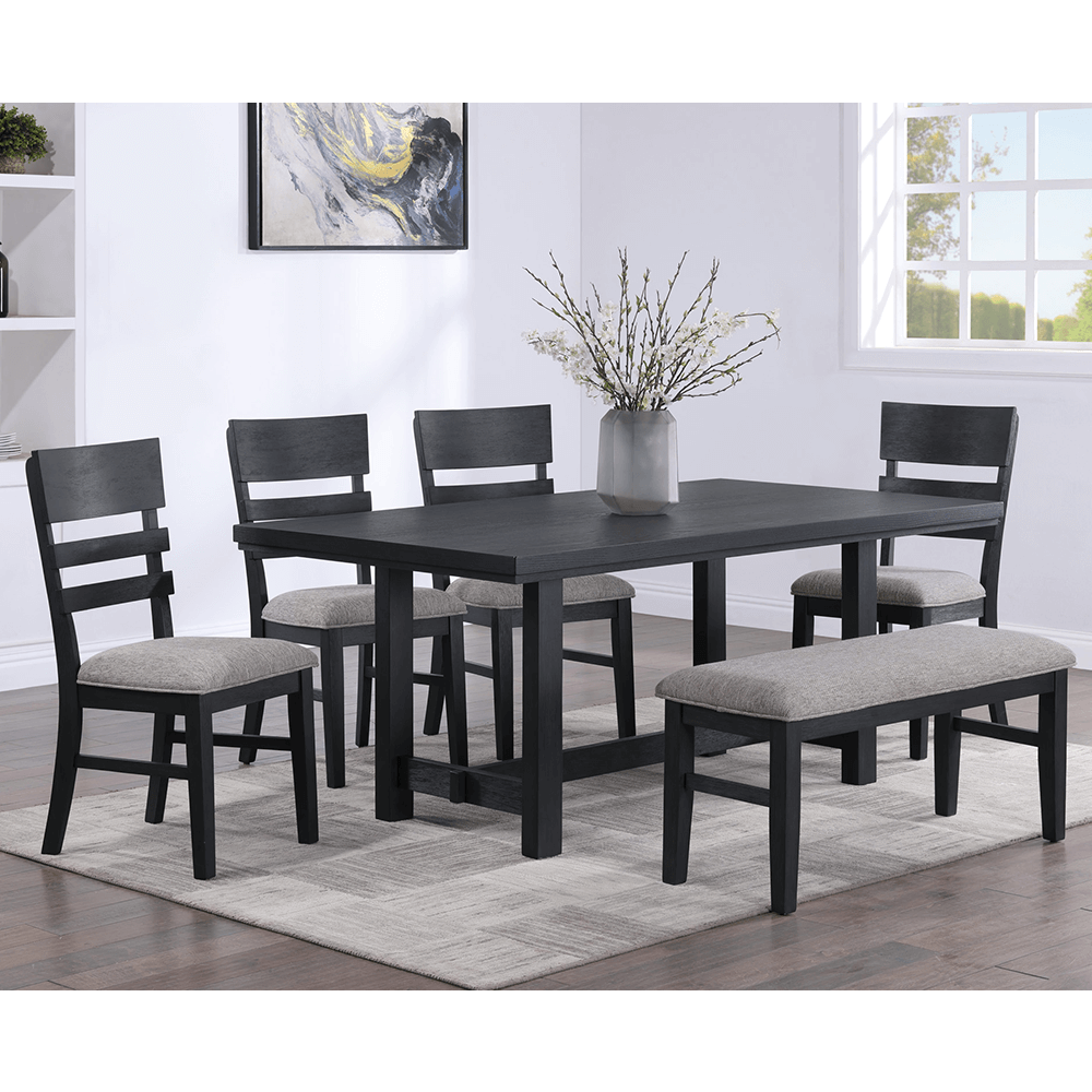 Guthrie Transitional 6-Piece Dining Set By Crown Mark