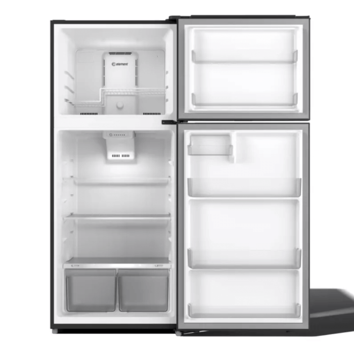 Element 17.6 Cu. Ft. Black Top Freezer Refrigerator doors open product image