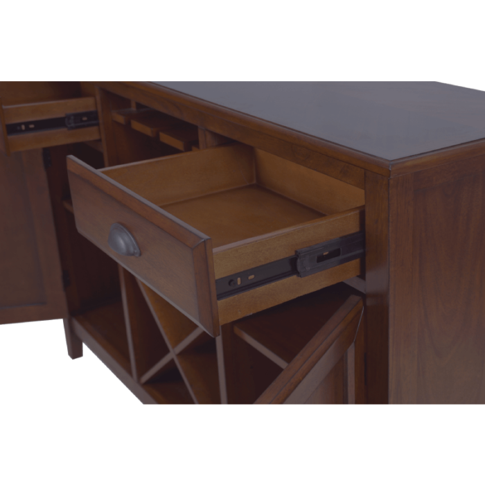 Bixby Server Espresso Finish By New Classic Furniture drawer open product image