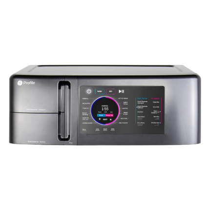 GE Profile™ Washer/Dryer Combo ENERGY STAR® 4.8 cu. ft. Capacity UltraFast Combo with Ventless Heat Pump Technology Controls Close Up product image