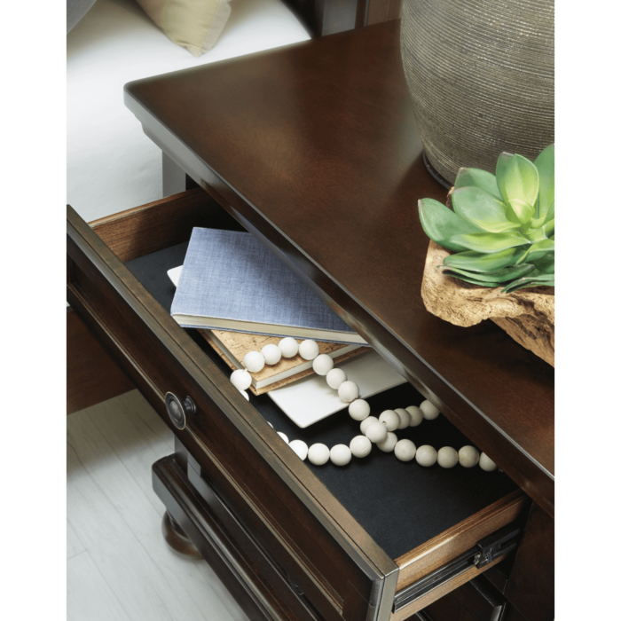 Porter 2 Drawer Nighstand By Ashley top drawer close up product image