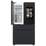 Samsung Bespoke Counter Depth 4-Door French Door Refrigerator with Family Hub beverage center open product image