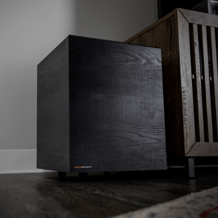Cinema 600 Sound Bar By Klipsch subwoofer close up product image