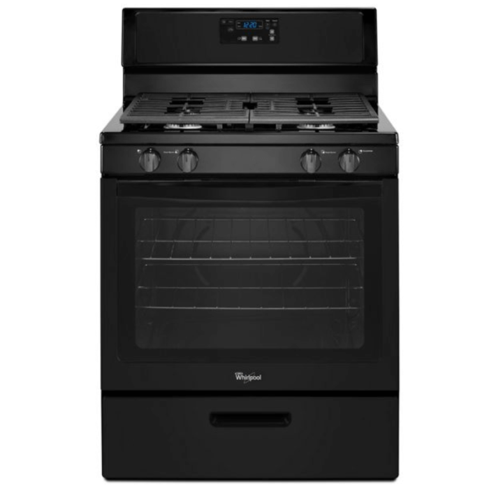 WFG320M0BB Black Stove with large window product image