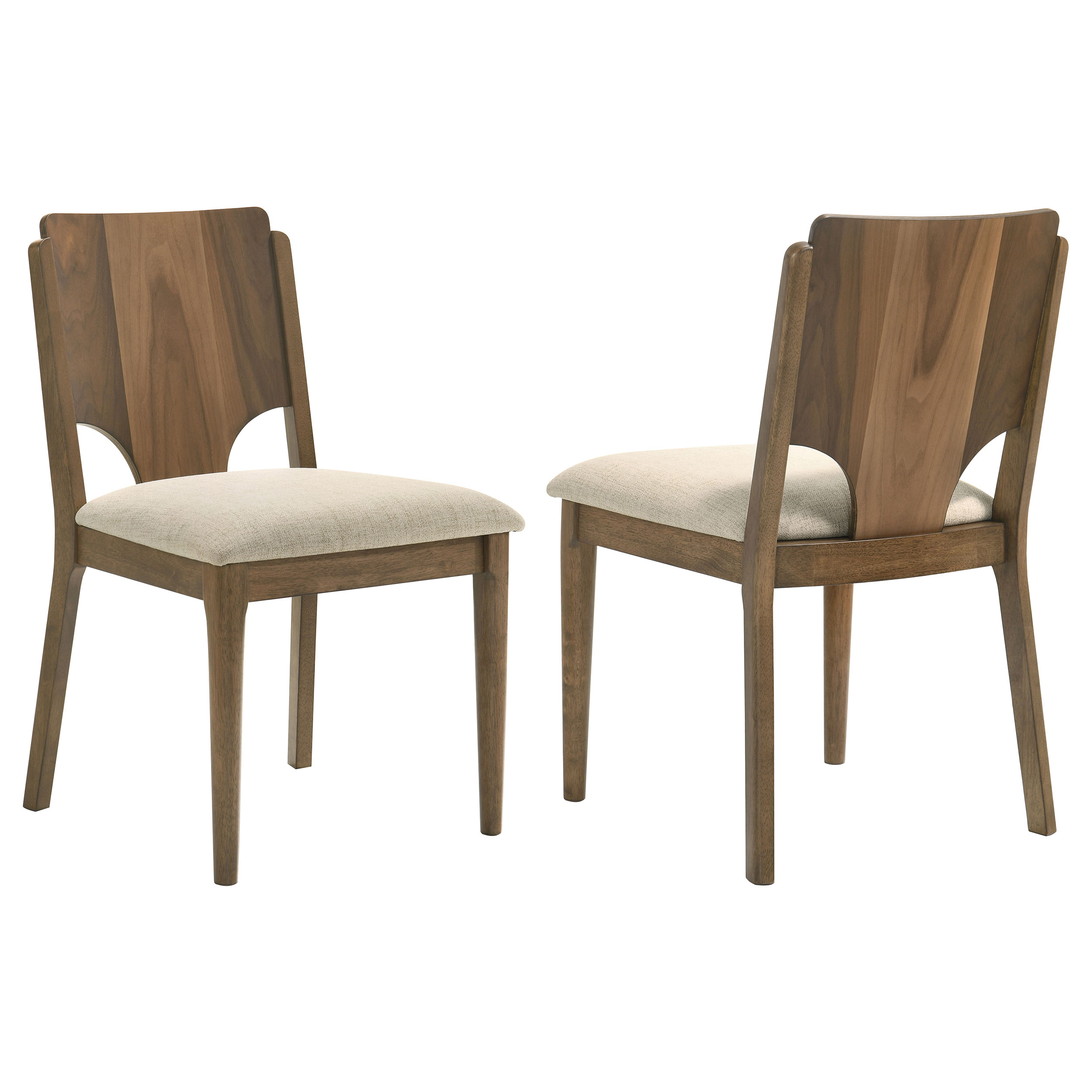 108572_001xHD Crestmore Dining Chair Upholstered Seat Walnut (Set of 2) product image