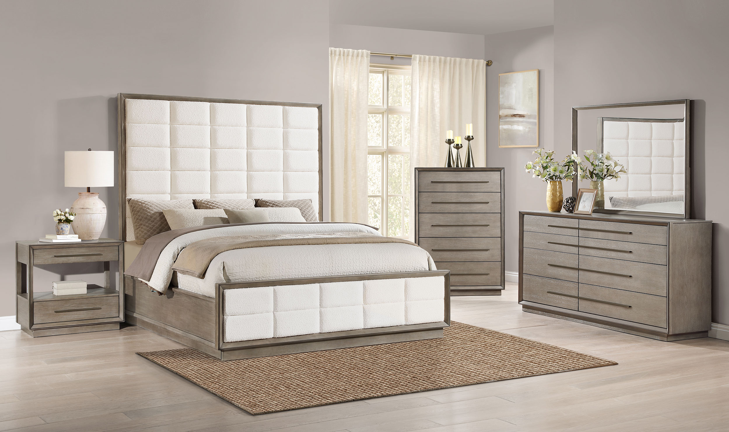 223271KW-S5_01xHD Durango 5-piece California King Bedroom Set Washed Oak product image