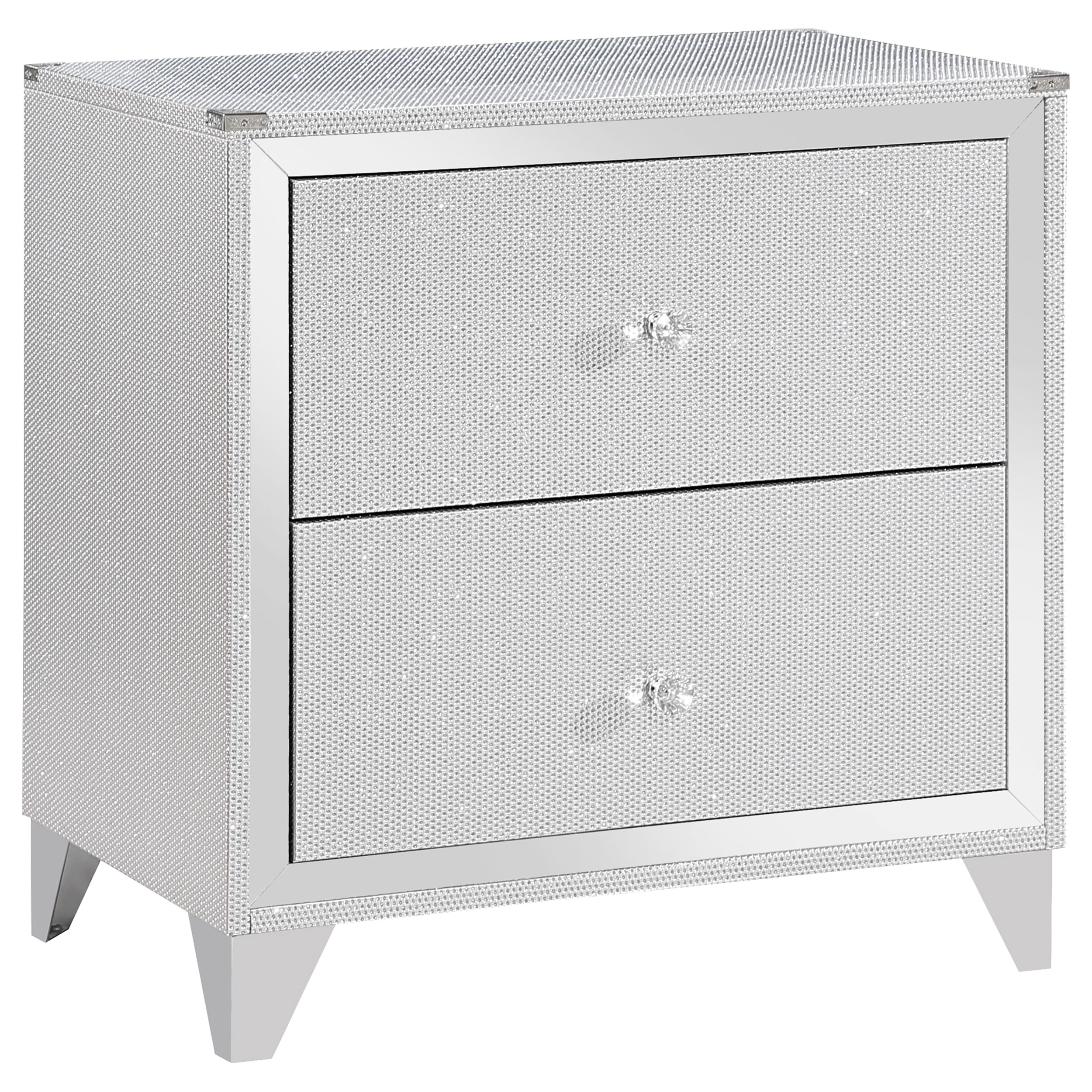 224492_02xHD Larue 2-drawer Nightstand Silver product image