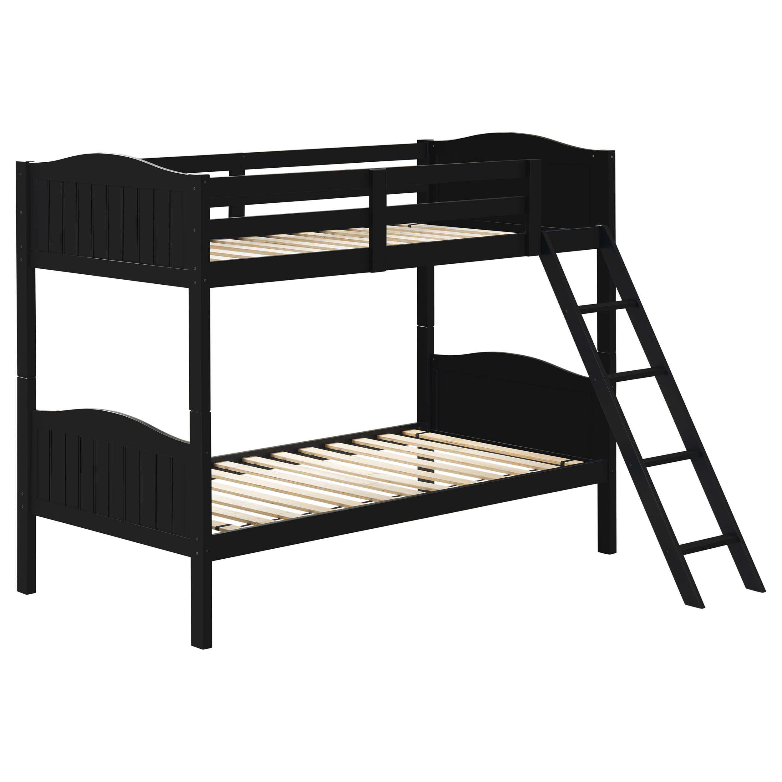405053BLK_02xHD Arlo Wood Twin Over Twin Bunk Bed Black product image
