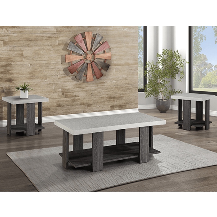 Boris Coffee and 2 End Table Set By Crown Mark product image