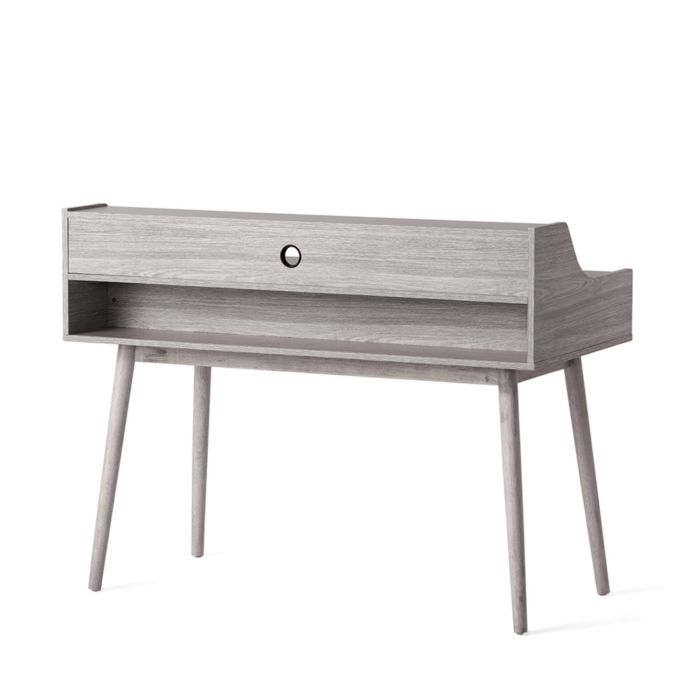 Grey Study Desk By Miekor back product image