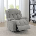 602284P Houston Upholstered Power Lift Recliner Grey By Coaster recliner showing product image