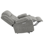 602284P Houston Upholstered Power Lift Recliner Grey By Coaster recliner product image