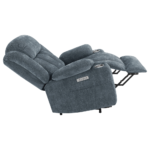 602294P Houston Upholstered Power Lift Recliner in Slate Blue By Coaster reclined product image