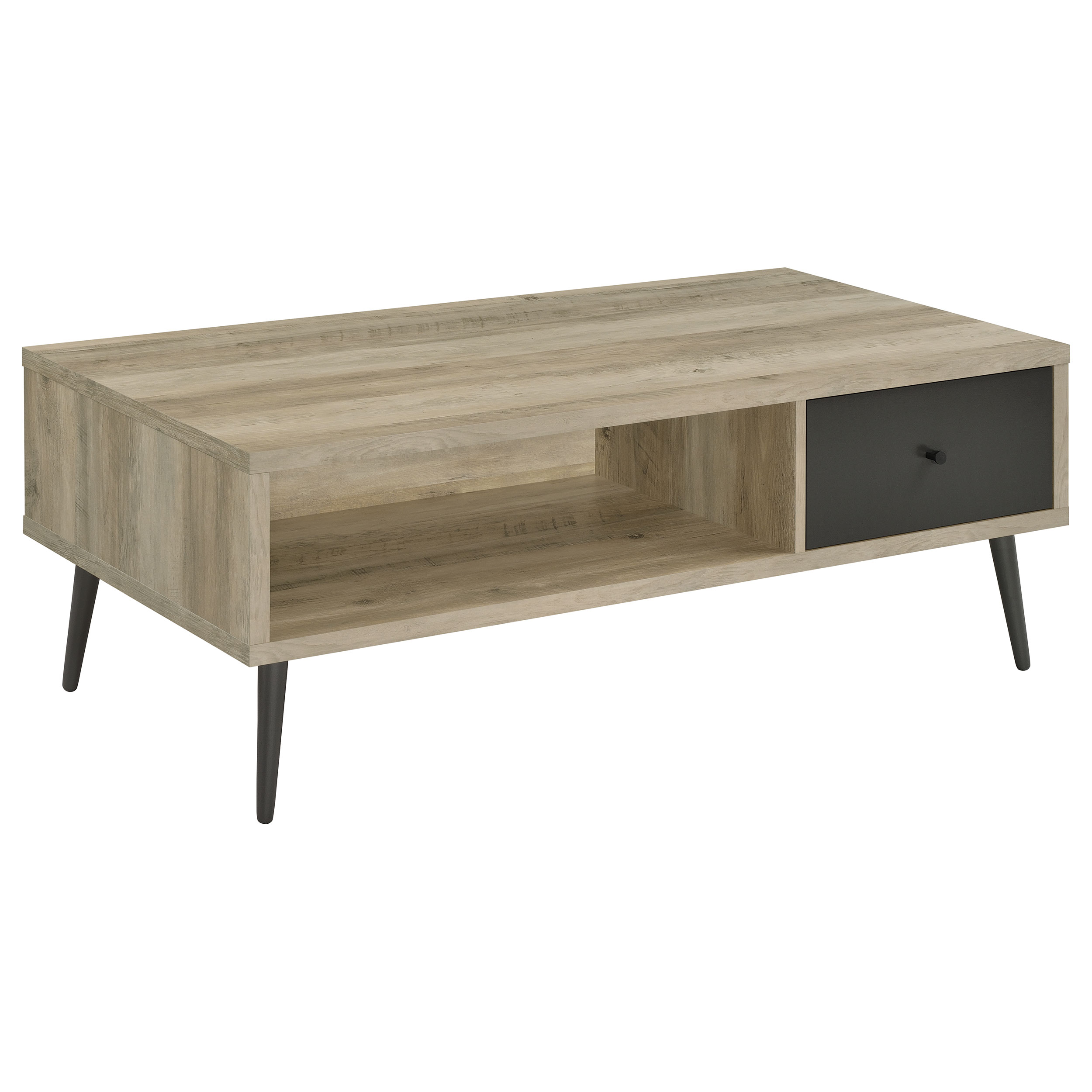 701038_02xHD Welsh 1-drawer Engineered Wood Coffee Table Antique Pine product image
