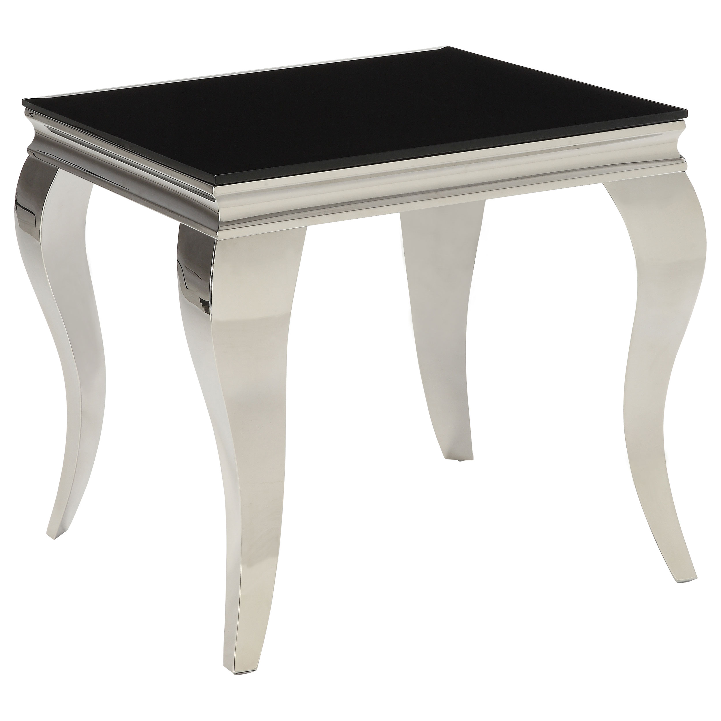 705017_02xHD Carone Square End Table Chrome and Black product image