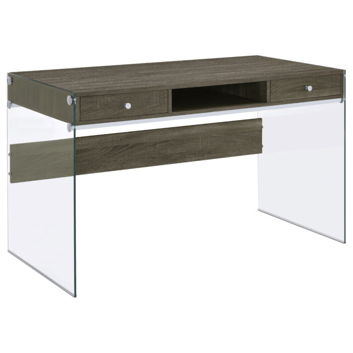 Dobrev 48-inch 2-drawer Writing Desk Weathered Grey product image