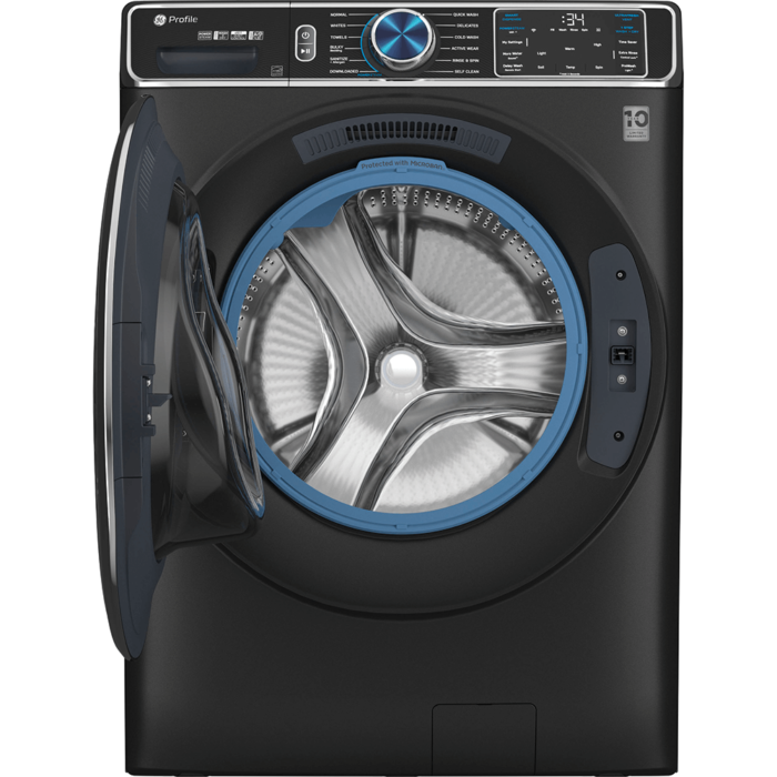GE Profile™ 5.3 cu. ft. Capacity Smart Front Load ENERGY STAR® Steam Washer with Adaptive SmartDispense™ UltraFresh Vent System Plus™ with OdorBlock™ open door product image