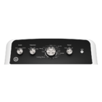 GE® 7.2 cu. ft. Capacity Gas Dryer with Spanish Panel spanish controls close up product image