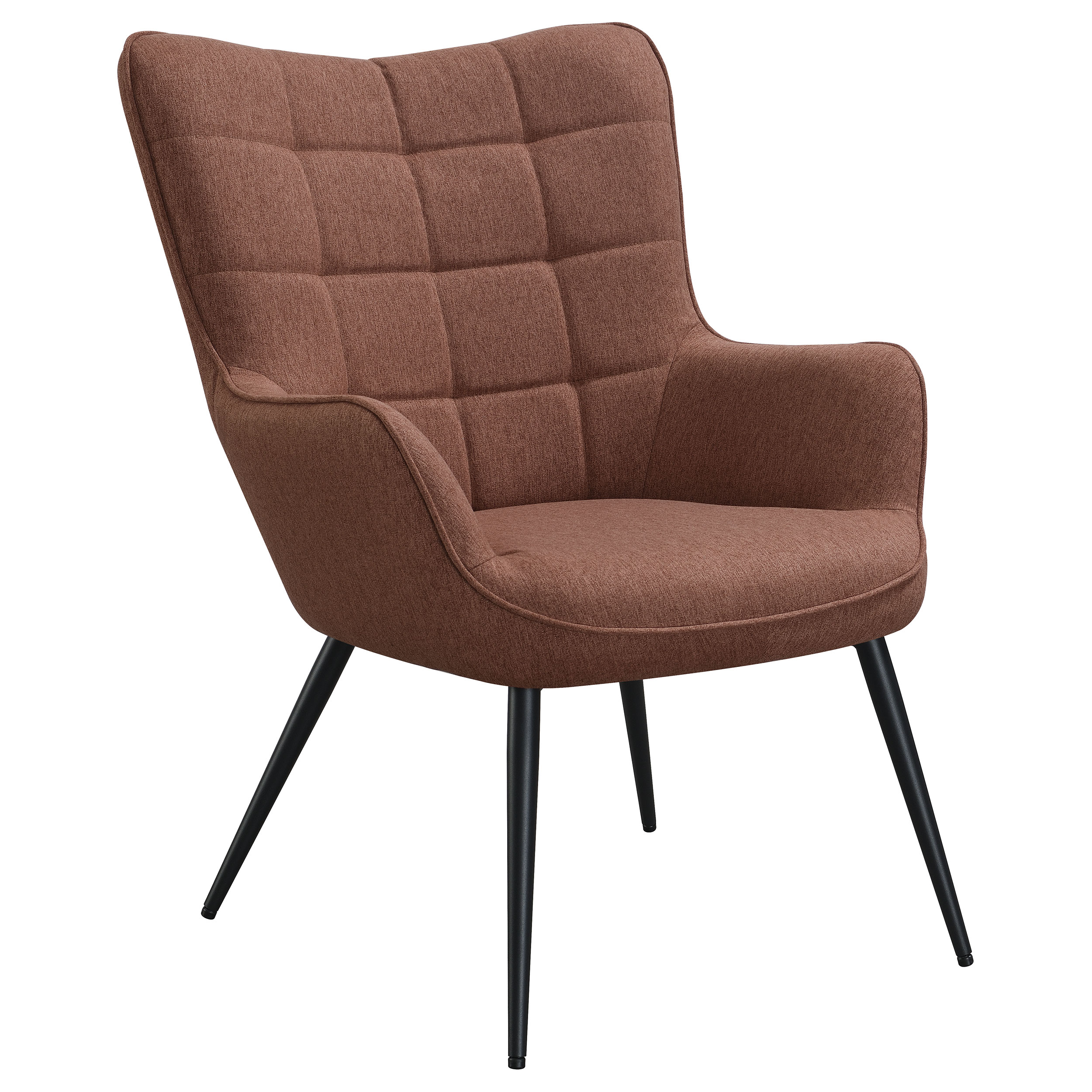909468_02xHD Isla Upholstered Flared Arm Tufted Accent Chair Rust product image