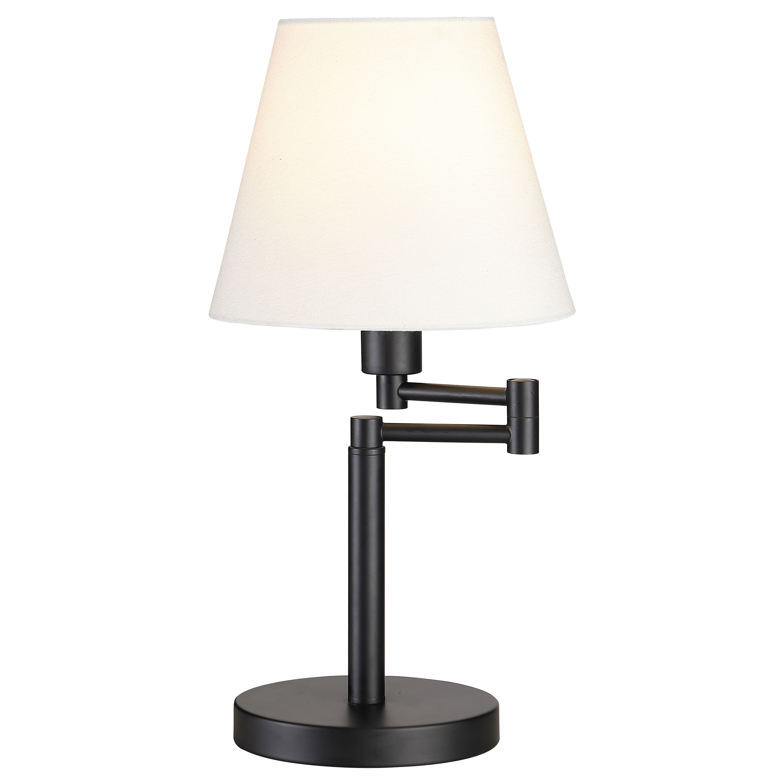 923306_02xHD Colombe 20-inch Empire Shade Swing Arm Table Lamp Black product image