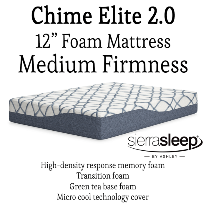 Chime 2.0 Medium Firm Mattress By Sierra Sleep By Ashley product image
