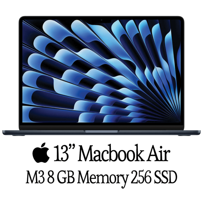 Apple MacBook Air 13-inch Laptop - M3 chip Built for Apple Intelligence - 8GB Memory - 256GB SSD - Midnight