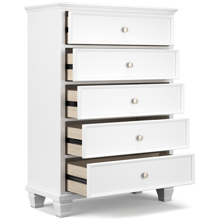 Fortman 5 Drawer Dresser Chest By Ashley drawers open product image