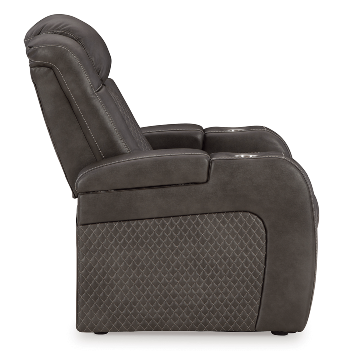 Fyne-Dyme Dual Power Recliner By Ashley side profile product image
