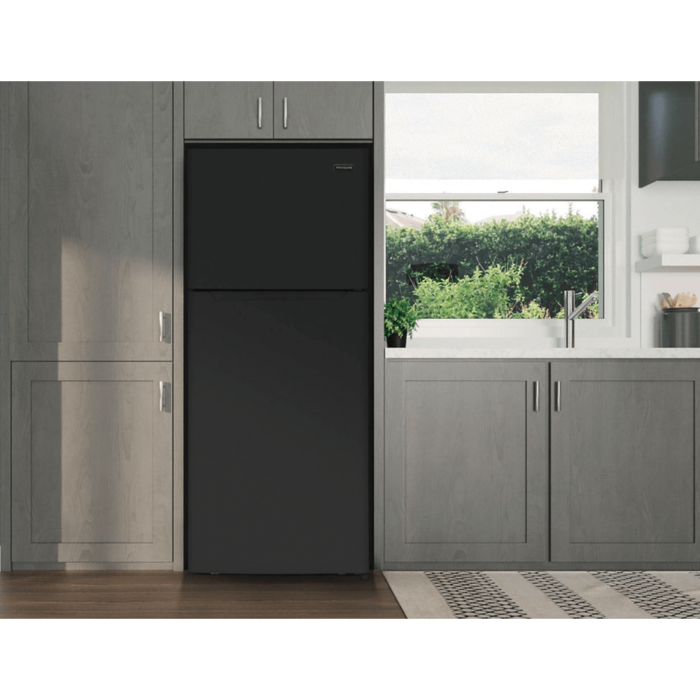 Frigidaire 17.6 Cu. Ft. Top Freezer Refrigerator in Black in room product image