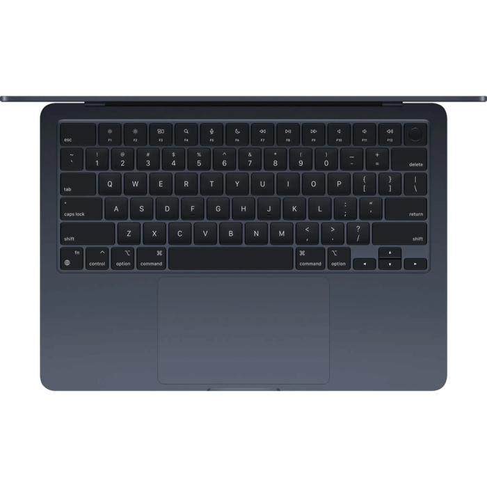 Apple MacBook Air 13-inch Laptop - M3 chip Built for Apple Intelligence - 8GB Memory - 256GB SSD - Midnight top view product image