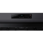 NX60A6511SG 6.0 cu. ft. Smart Freestanding Gas Range with No-Preheat Air Fry & Convection in Black Stainless Steel controls close up product image