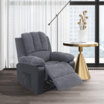 Massage Reclining Chair With Heat and Massage in Grey By Simple Relax product image