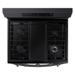 NX60A6511SG 6.0 cu. ft. Smart Freestanding Gas Range with No-Preheat Air Fry & Convection in Black Stainless Steel top view product image