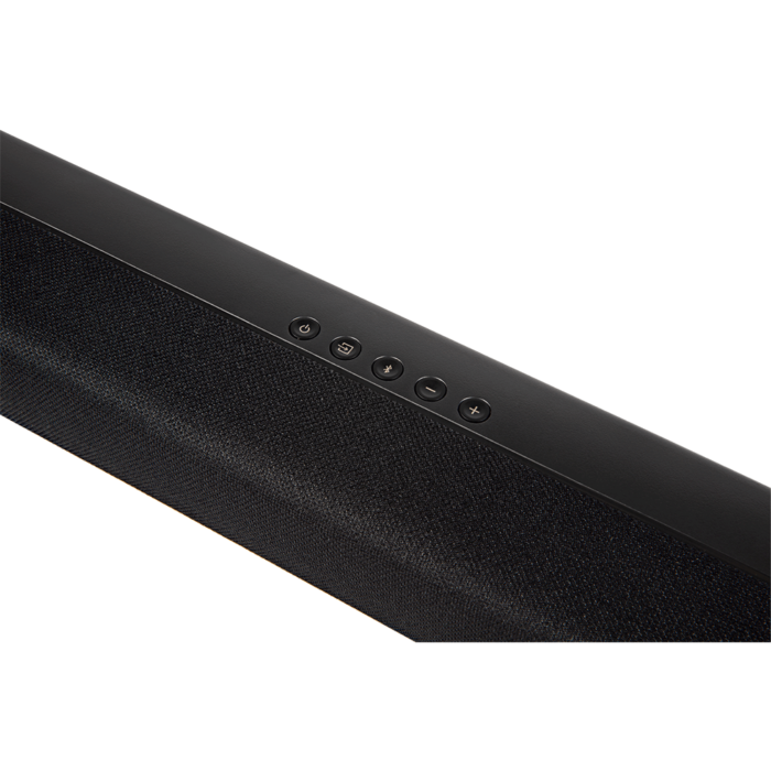 Polk Signa S2 Sound Bar With Wireless Subwoofer sound bar controls close up product image
