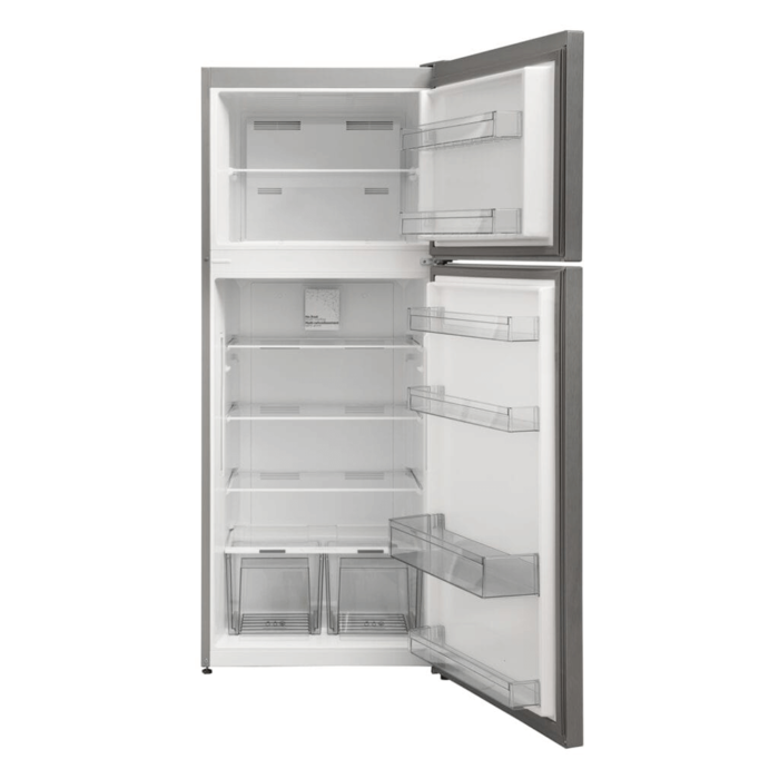 Danby 14.3 cu. ft. Frost-Free Fridge with Top Mount Freezer in Stainless Steel door open product image