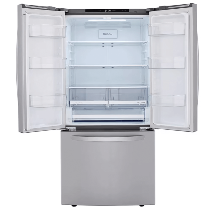 LRFCS25D3S 25 cu. ft. French Door Refrigerator with Ice Maker By LG doors open product image