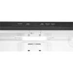 GE® ENERGY STAR® 21.9 Cu. Ft. Fingerprint Resistant Counter-Depth French-Door Refrigerator lights and controls close up product image