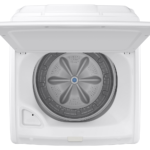 4.1 cu. ft. Capacity Top Load Washer with Soft-Close Lid and 8 Washing Cycles in White top view product image